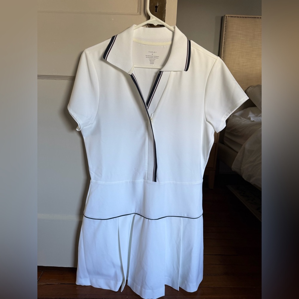 NWT- Varley White Darien Court Dress